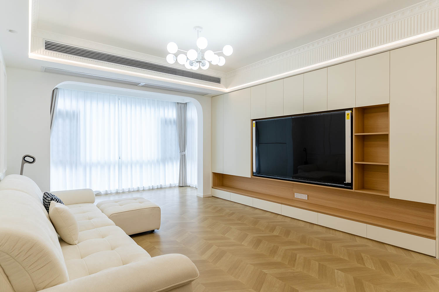 株洲家博整装建发央著139㎡ 原木奶油风格装修赏析