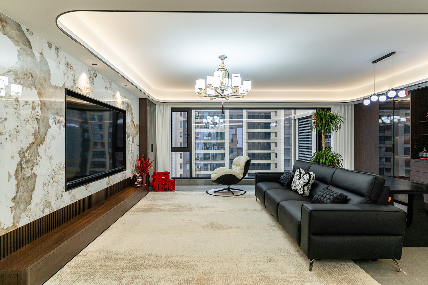 株洲家博整装建发央著142㎡ 新中式风格装修赏析